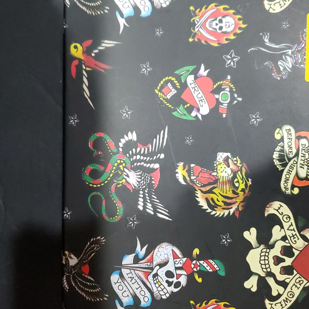 Ed hardy red iconic Ed Hardy studded skull and roses printed belt bag brand new - Picture 6 of 11